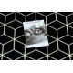 Bcf futó szőnyeg BASE Cube 3956 Kocka fekete / elefántcsont