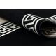 TAPIS DE COULOIR BCF BASE Greek 3991 grec Cadre noir / ivoire