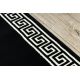 TAPIS DE COULOIR BCF BASE Greek 3991 grec Cadre noir / ivoire