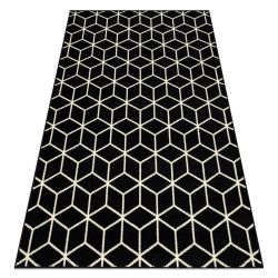 Carpet BCF BASE Cube 3956 black / ivory