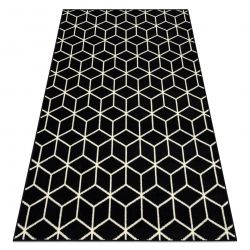 Tapis BCF BASE Cube 3956 cube noir / ivoire