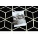 Teppich BCF BASE Cube 3956 Würfel schwarz / elfenbein