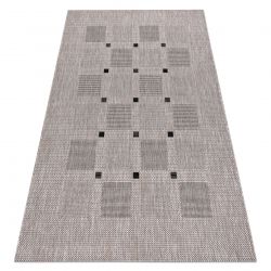 Covor ANTIKA ancret sunset, ornament modern, lavabil - bleumarin / portocaliu