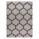 Sisal tapijt SISAL FLOORLUX 20608 , klaver Marokkaanse , trellis zilver / zwart