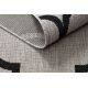 Fonott sizal floorlux szőnyeg 20608 marokkói rácsos ezüst / fekete
