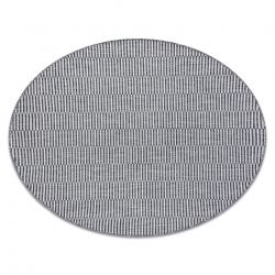 Kulatý koberec SIZAL LOFT 21198 BOHO slonová kost, stříbrný, šedá