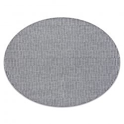 Matta SISAL LOFT 21198 BOHO cirkel ivory/silver/grå