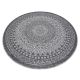 Carpet SISAL LOFT 21207 Rosette BOHO circle ivory/silver/grey