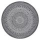 Carpet SISAL LOFT 21207 Rosette BOHO circle ivory/silver/grey