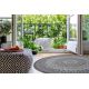 Килим шнуровий SIZAL LOFT 21207 розетка коло BOHO слонова кістка/срібло/сірий