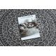 Dywan SZNURKOWY SIZAL LOFT 21207 Rozeta koło BOHO kość słoniowa/srebrny/szary