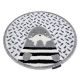 ANTIKA alfombra 123 tek, adorno sunset, lavable - gris 