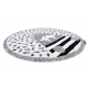 Covor ANTIKA 123 tek, ornament modern, lavabil - albastru