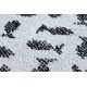 Otroška preproga JOY Krog Walrus mrož, za otroke - Strukturni, dve ravni flisa siva / krem