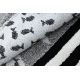 Okrúhly detský koberec JOY Mrož, Štrukturálny, dve vrstvy rúna, sivá krémová