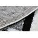 Kulatý dětský koberec JOY Mrož, Strukturální, dvě úrovně rouna, šedá krémová
