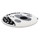 Covor ANTIKA 117 tek, ornament modern, lavabil - gri / grafit