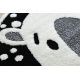 ANTIKA alfombra 117 tek, adorno sunset, lavable - gris / grafito