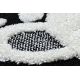 ANTIKA alfombra 117 tek, adorno sunset, lavable - gris / grafito