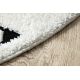 ANTIKA alfombra 117 tek, adorno sunset, lavable - gris / grafito