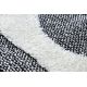 ANTIKA alfombra 117 tek, adorno sunset, lavable - gris / grafito