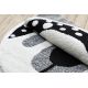 ANTIKA alfombra 117 tek, adorno sunset, lavable - gris / grafito