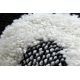 ANTIKA carpet 117 tek, modern ornament, washable - grey / graphite
