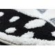 ANTIKA alfombra 117 tek, adorno sunset, lavable - gris / grafito