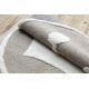 Covor ANTIKA 125 tek, cadru modern, lavabil grecesc - bej / gri