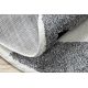 Okrúhly detský koberec JOY Fox Liška, Štrukturálny, dve vrstvy rúna, sivá, krémová