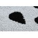ANTIKA alfombra 124 tek, geométrico moderno, lavable - beige / azul