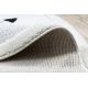 ANTIKA 124 tek rug, modern geometric washable - beige / blue