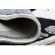 Kulatý dětský koberec JOY Panda, Strukturální, dvě vrstvy rouna, šedá, krémová