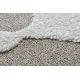 Сучасний дитячий килим JOY Crown, вінець Сніжинка для дітей - структурний дворівневий флісовий бежевий / кремовий