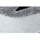 Bērnu paklājs JOY Fox lapsa, bērniem - struktūra - divi sariņu līmeņi pelēks / krēms