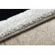 Сучасний дитячий килим JOY Snowman сніговик, для дітей - структурний дворівневий флісовий білий / кремовий / 