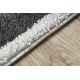 Сучасний дитячий килим JOY Owl, Сова для дітей - структурний дворівневий флісовий сірий / кремовий