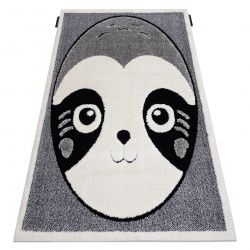 Moderne barneteppe JOY Poga, for barn - strukturell to nivåer av fleece grå / krem
