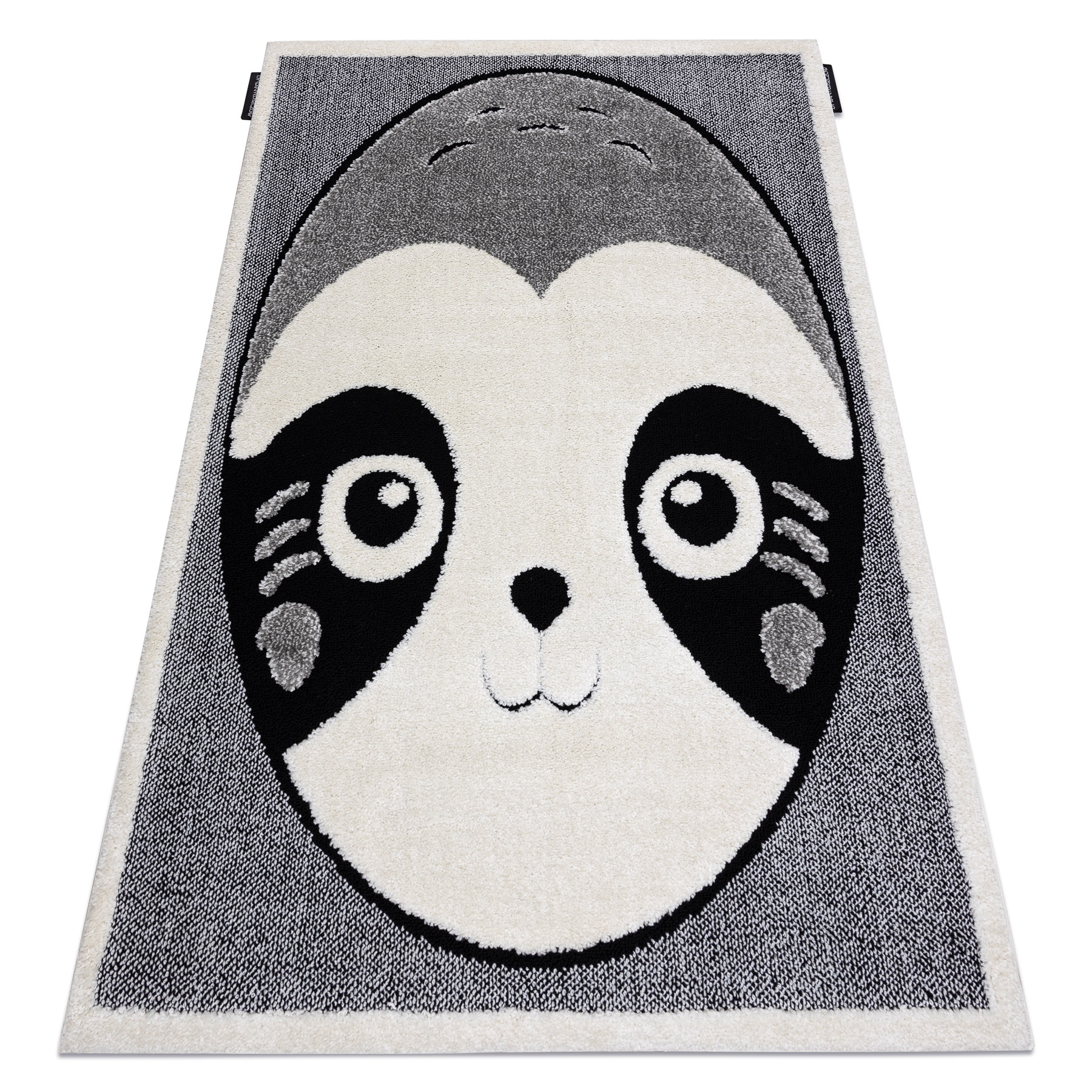 Jimri Alfombra para habitación infantil, alfombra para habitación infantil,  alfombra infantil, oso, panda (crema-beis, tamaño: 80 x 150 cm)