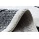 Сучасний дитячий килим JOY Panda для дітей - структурний дворівневий флісовий сірий / кремовий