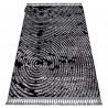 Tapis MAROC G8499 noir / blanc Franges berbère marocain shaggy