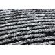 Килим MAROC G8499 черно / бял Берберски марокански шаги ресни