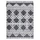 Carpet MAROC P642 Diamonds, Zigzag grey / white Fringe Berber Moroccan shaggy