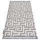 ANTIKA alfombra 24 tek, moderno flores, hojas lavable - terracota