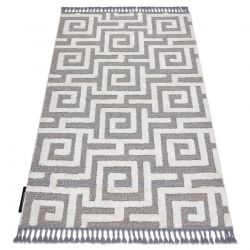 Covor ANTIKA 24 tek, flori, frunze modern, lavabil - teracotă