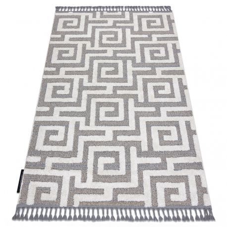 ANTIKA alfombra 24 tek, moderno flores, hojas lavable - terracota