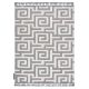 ANTIKA alfombra 24 tek, moderno flores, hojas lavable - terracota