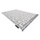 Covor ANTIKA 24 tek, flori, frunze modern, lavabil - teracotă