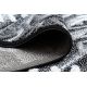 Tapis MAROC P658 Flocons de neige noir / gris Franges berbère marocain shaggy