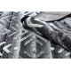 Tapis MAROC P658 Flocons de neige noir / gris Franges berbère marocain shaggy